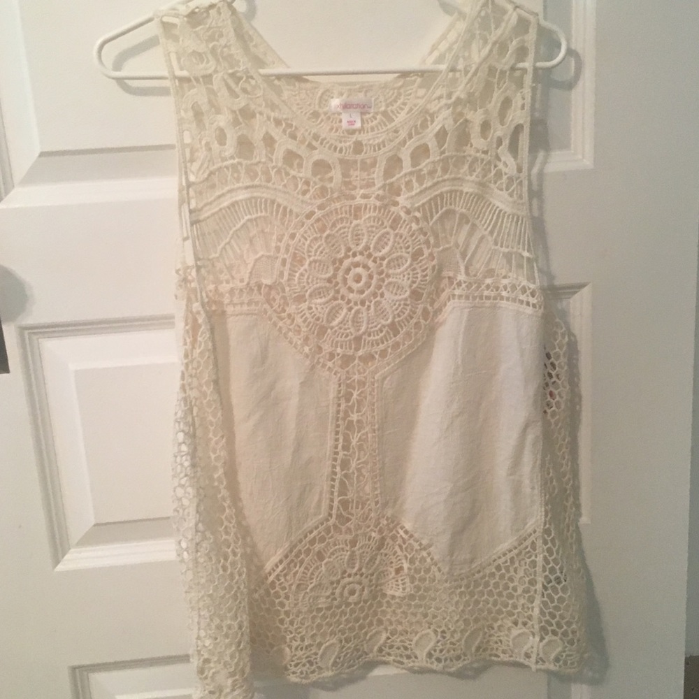 Crochet Tank- Xhilaration